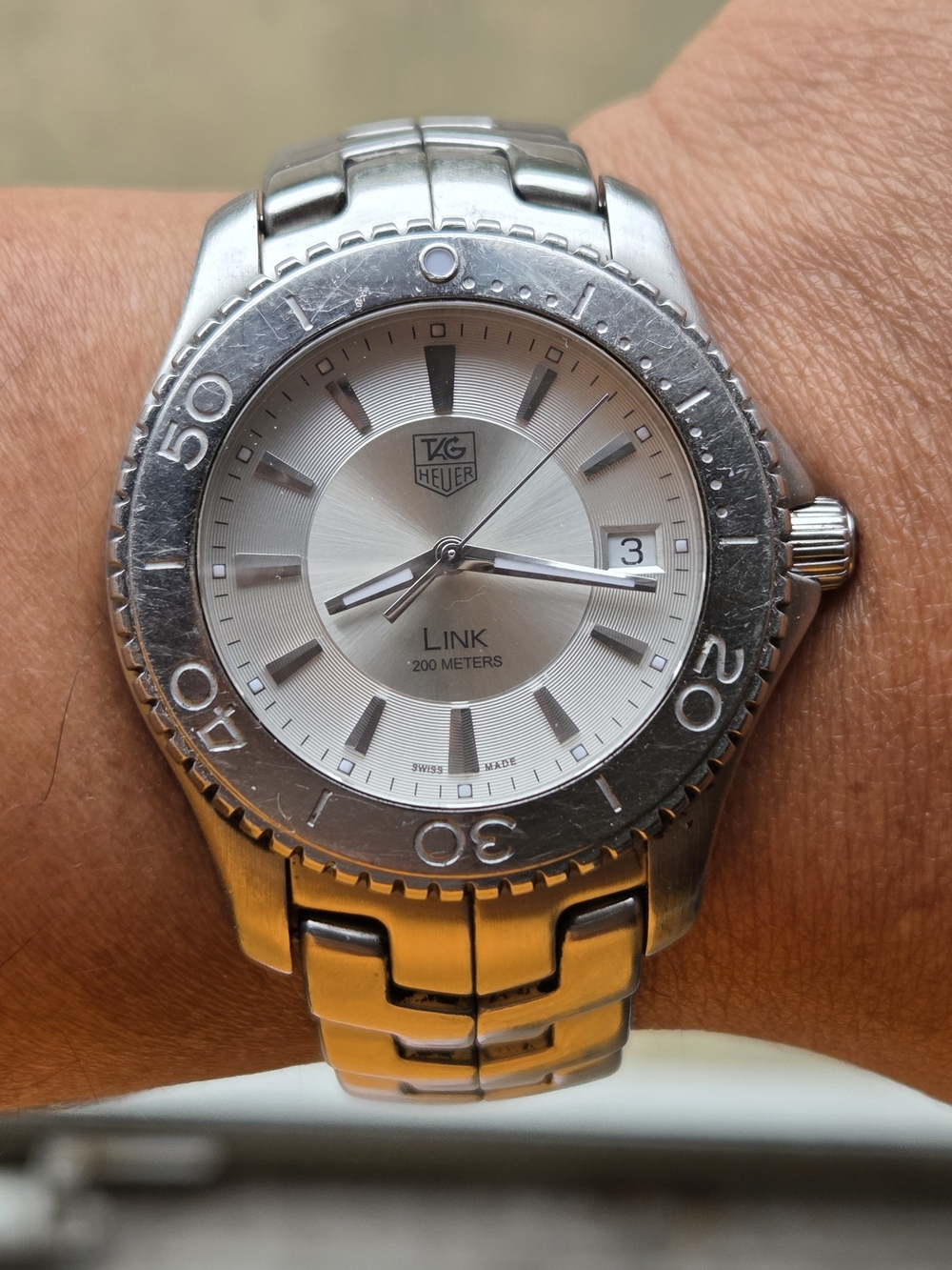 Tag Heuer Link Men's Silver Stainless Steel Watch